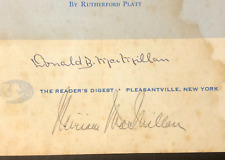 ARCTIC EXPLORER DONALD B.  MACMILLAN SIGNED READER'S DIGEST REPRINT  (+ Miriam) picture