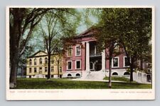 Vermont Burlington Library City Hall 1903 Detroit Pub 6558 Old Postcard 7 picture