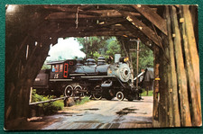 #15 At Bartonsville Covered Bridge, Steamtown USA, Bellows Falls Postcard picture