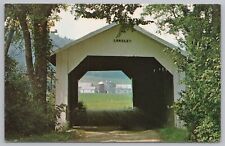 Bridge~Longley Bridge @ Montgomery Vermont~Vintage Postcard picture