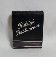 Vintage Matchbook Raleigh Restaurant Bennington Vermont Advertising Matches picture