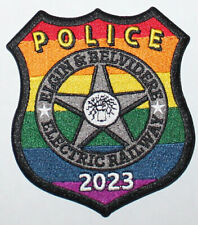 ELGIN BELVIDERE ELECTRIC CO RAILWAY POLICE Illinois 2023 LGBT Pride patch picture