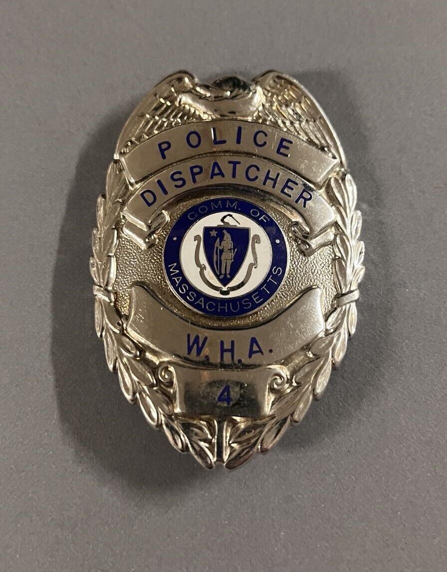 Worcester Housing Authority Police Dispatcher Badge ~ Obsolete ~ Massachusetts