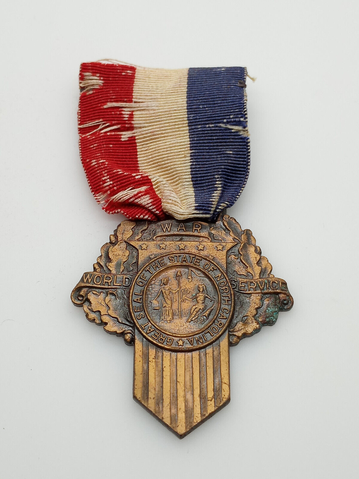 WWI World War Service Medal State Of North Carolina Robbins Company