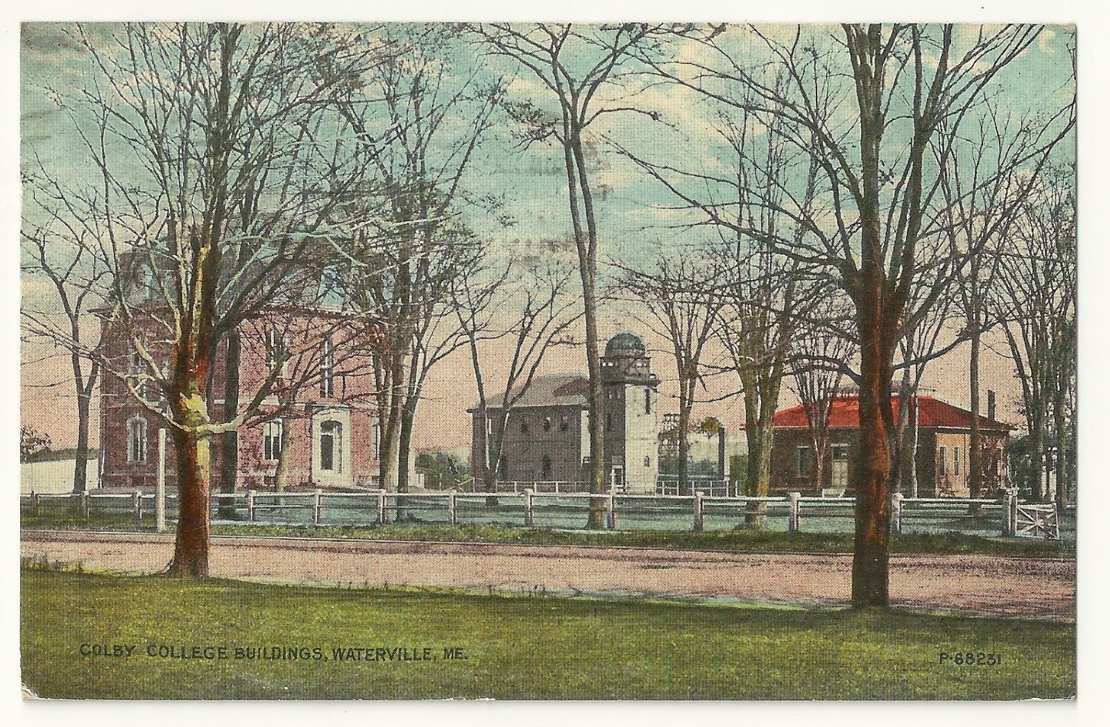 Waterville, ME  Colby College Buildings, 1910s Postcard VTG