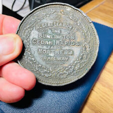 VTG Burlington Cedar Rapids & Northern Railway Albert Lea Route Bronze Medallion picture