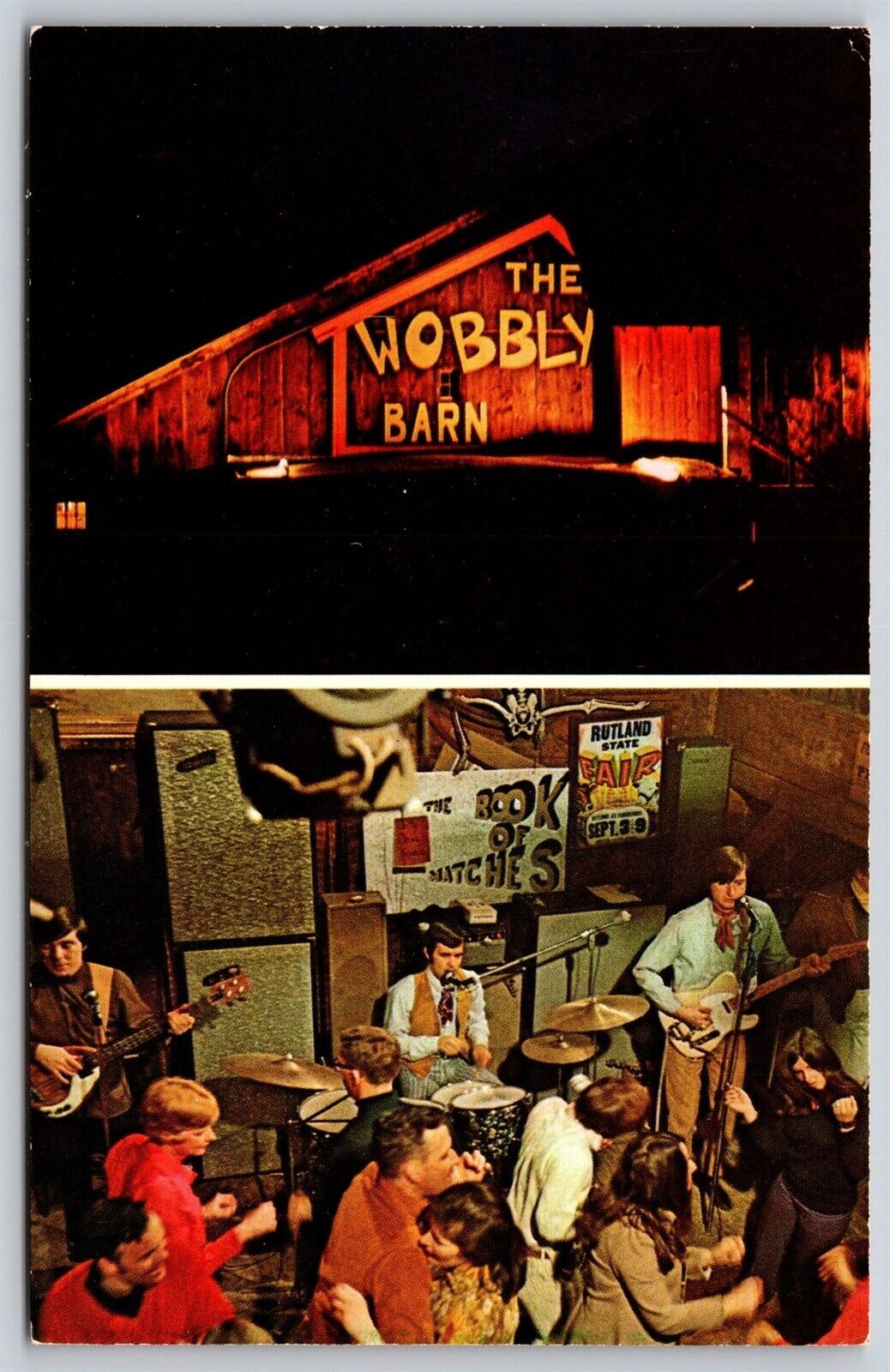 Postcard The Wobbly Barn, Killington VT Live Music B117