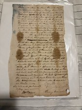 1782 Charles Washington & Hannah Coleman VA Attachment Bond Document picture