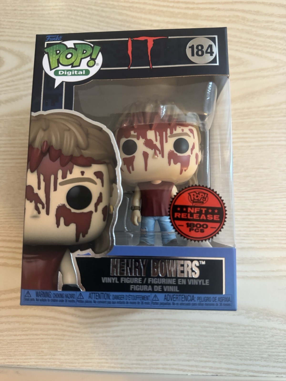 Funko Pop Digital 184 IT Henry Bowers Legendary 1800 w/ Protector Funko Pop Digital 184 IT Henry Bowers Legendary 1800 w/ Protector