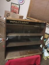 Vintage Waltham Pocket Watch Countertop Display Case Sign County Store Rare 🔥 picture