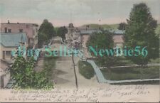 Jeffersonville NY - BIRDSEYE WEST MAIN STREET - Hand Colored Postcard Catskills picture