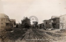 Main Street Alburgh Alburg Vermont VT Restaurant c1900s RPPC Photo Postcard COPY picture