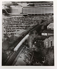 1980s Braintree MA Boston MBTA Train Station Southeast Expressway Press Photo picture