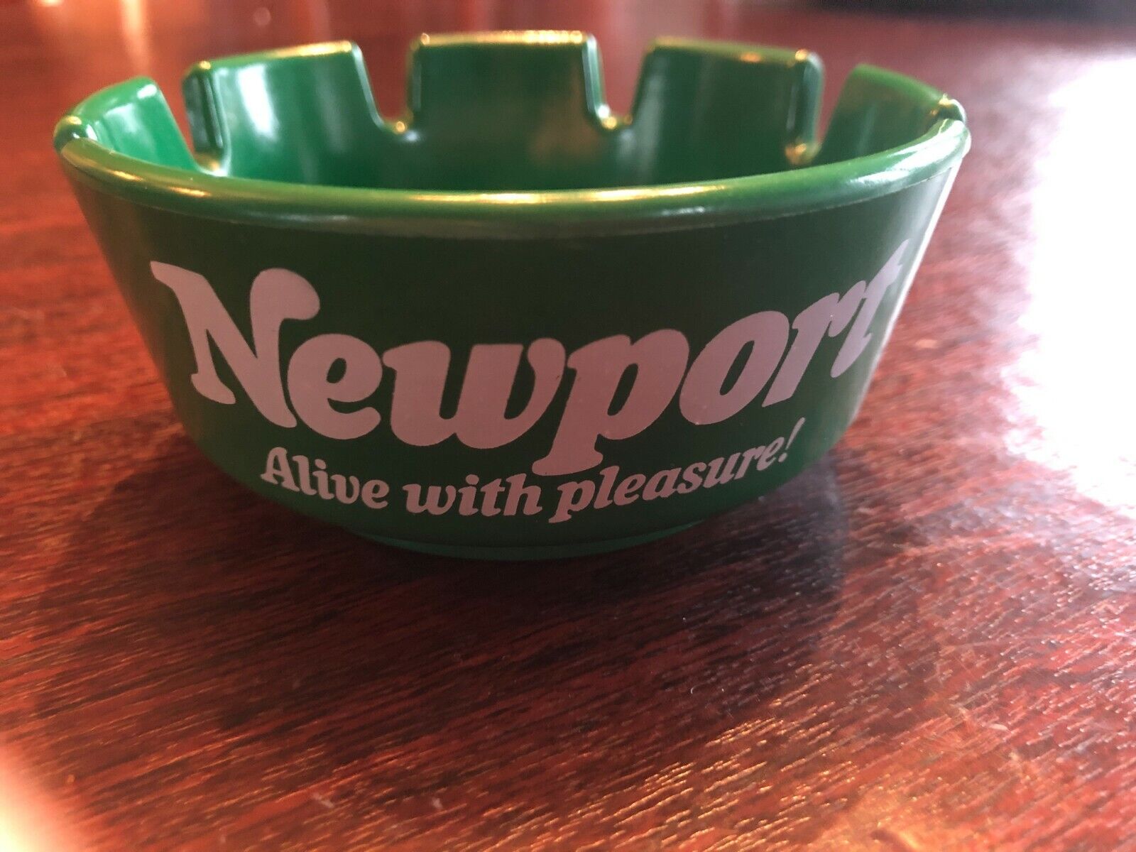 Vintage Green Newport Ashtray