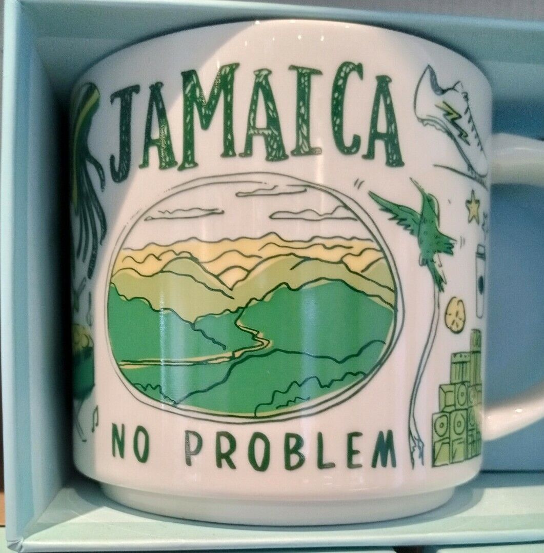 Starbucks Glass Coffee Mug Jamaica no problem