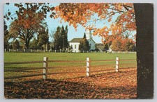 Postcard Craftsbury, Vermont Church in Autumn Fall Colors c1979 picture