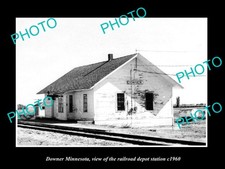 Downer Minnesota The Railroad Depot Station c1960 Old Large Historic Photo picture