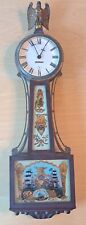 Antique Waltham Banjo Wall Clock With Mechanical Movement ~ Parts Repair Restore picture