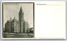 Saint Paul Minnesota~Downtown Court House & City Hall~c1905 Postcard picture
