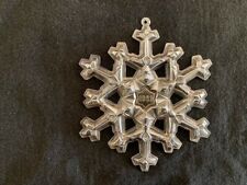 GORHAM STERLING SILVER 1981 SNOWFLAKE CHRISTMAS ORNAMENT picture