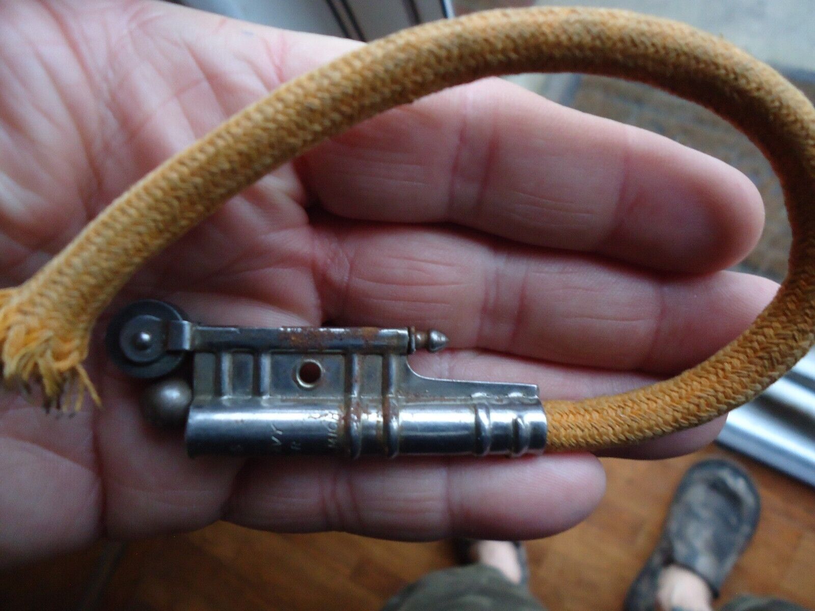 Original WWII Bowers Army & Navy Windproof Rope Trench Lighter