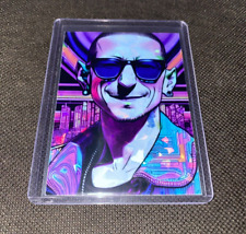 Chester Bennington Linkin Park Holographic Custom Refractor Trading Card picture