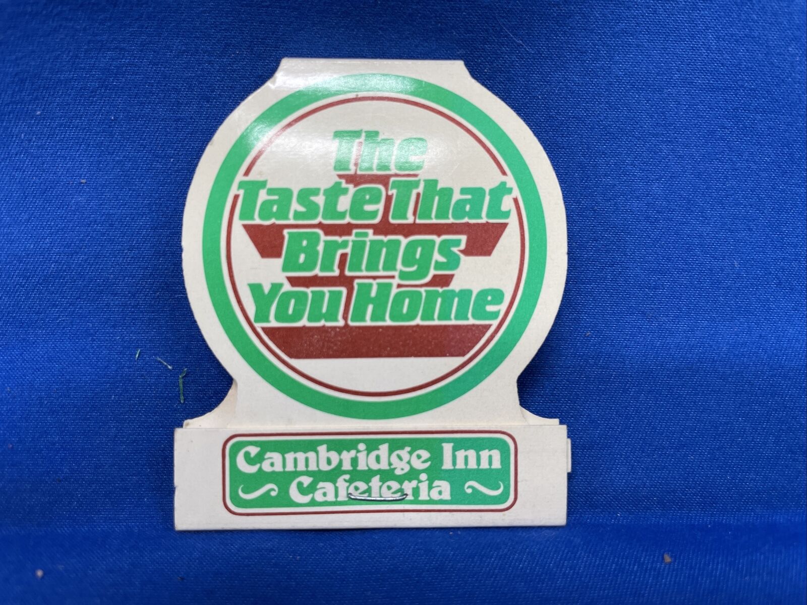 Vintage Retro Cambridge Inn Cafeteria Unstruck Matchbook Matches Advertisement 