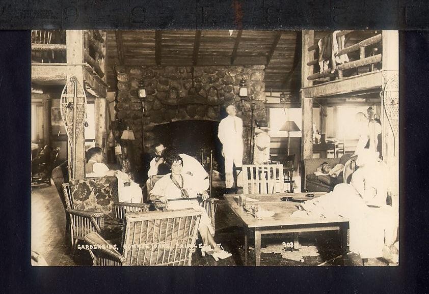 1930 Fairlee VT GARDENSIDE INN BONNIE OAKS Is A Mess Real Photo Postcard RPPC