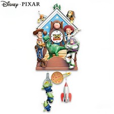 Bradford Exchange Disney Pixar Toy Story Music Cuckoo Wall Clock Woody Buzz 19