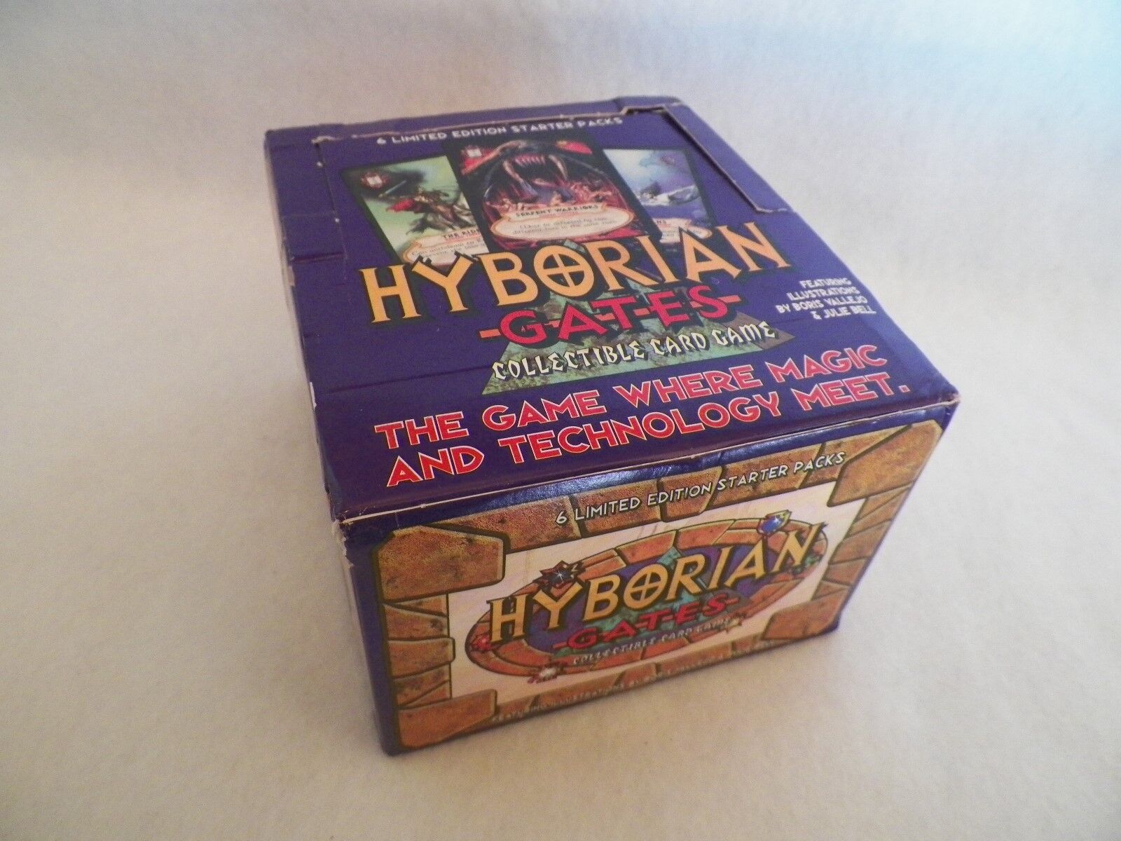 1995 Hyborian Gates Collectible Card Game Unopened Starter Deck Box 6ct Cardz