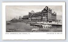 Postcard Virginia Fort Monroe VA Hotel Chamberlin Chessie Railway 1920s Unposted picture