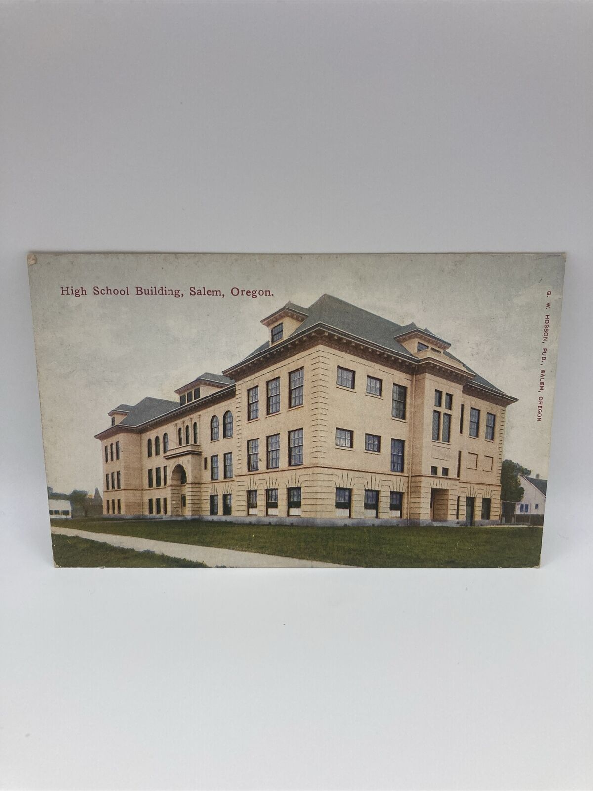 Vintage Postcard High School Building, Salem Oregon 