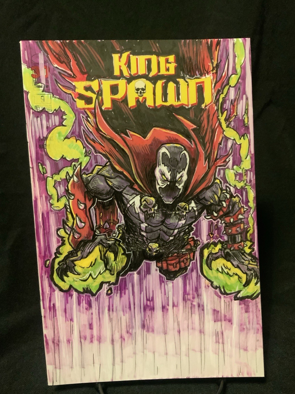 King Spawn #9 Original Sketch Cover By Jared Salmond King Spawn #9 Original Sketch Cover By Jared Salmond
