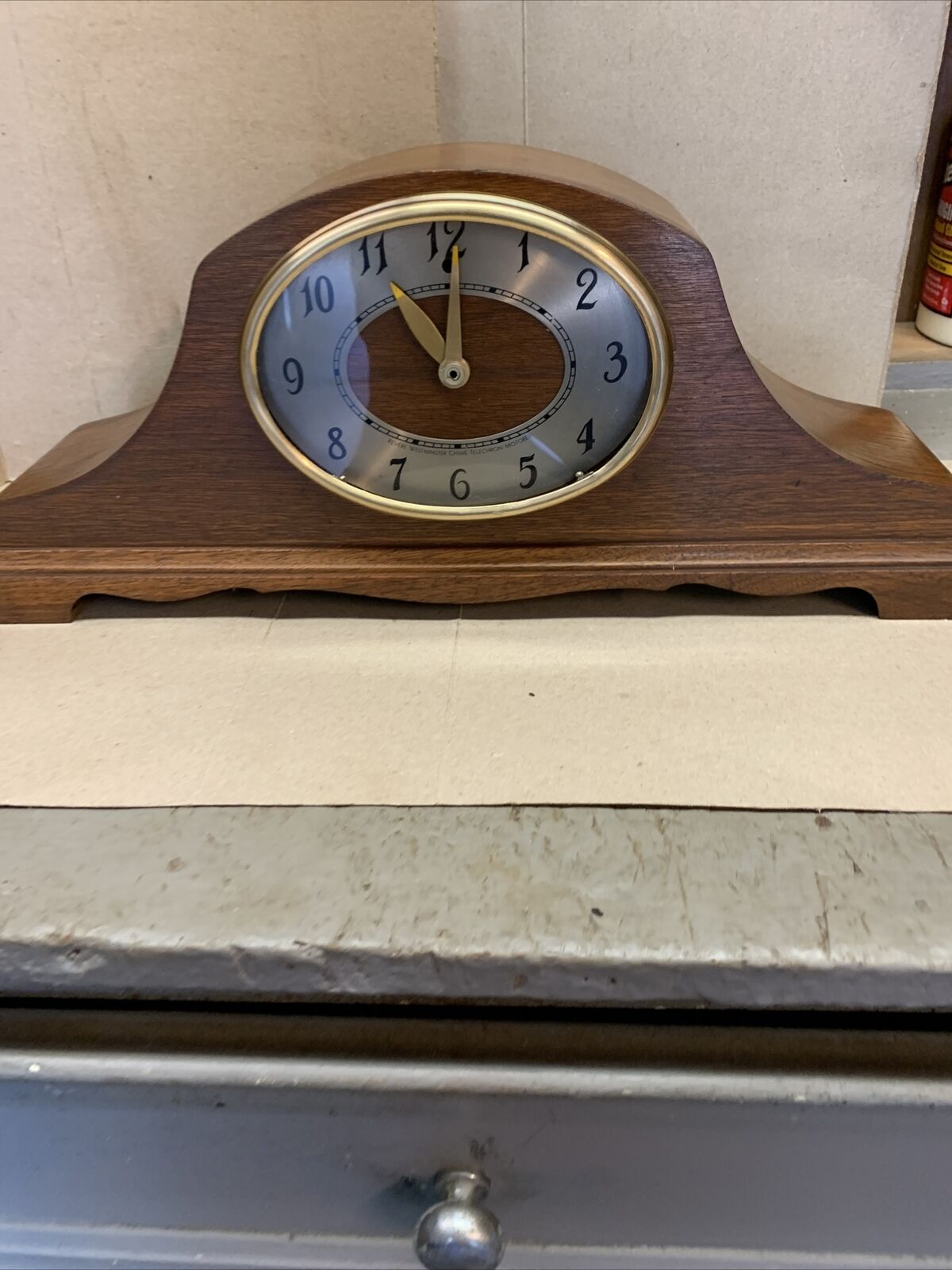 VINTAGE REVERE WESTMINSTER CHIME TELECHRON MOTORED ELECTRIC CLOCK