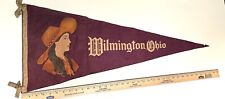 VTG Wilmington OH Felt Pennant, 36”x14”, Used picture