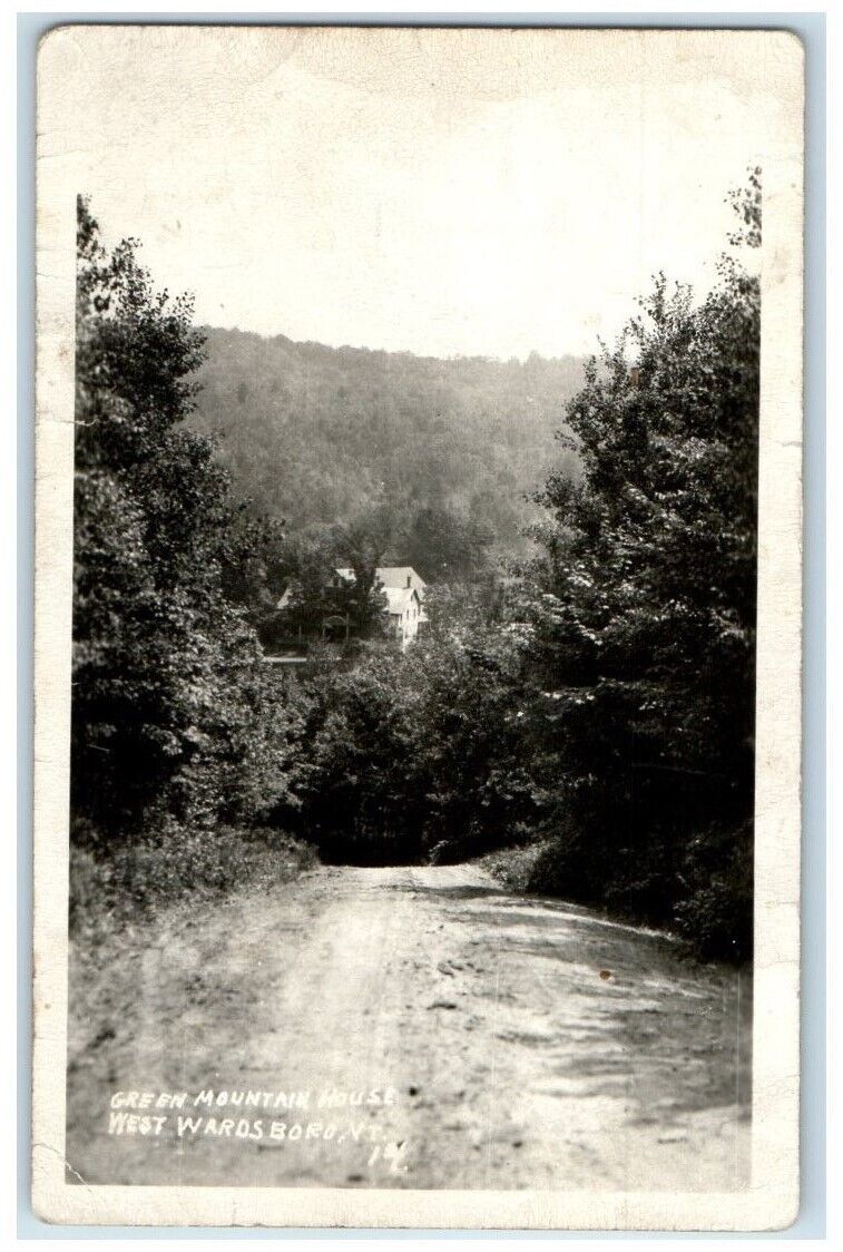 1951 Green Mountain House View West Wardsboro VT RPPC Photo Posted Postcard