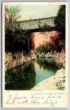 Burlington Vermont~Winooski Gorge~High Bridge~1902 Detroit Pub Postcard picture