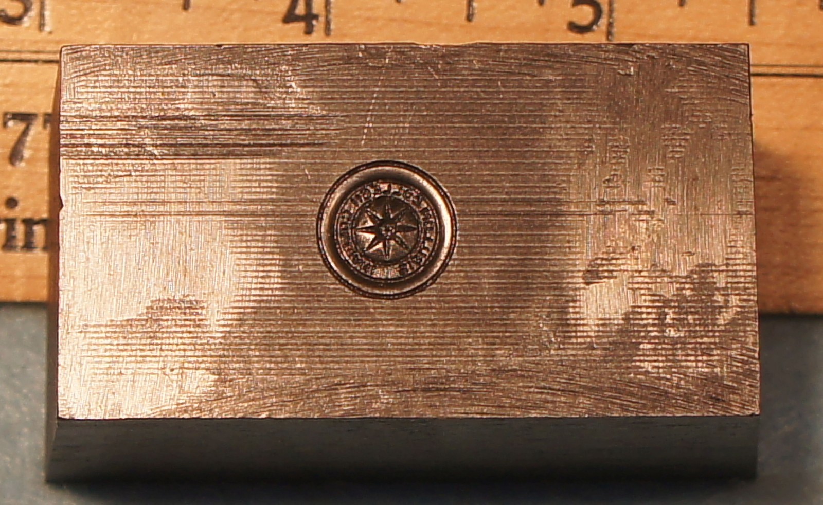 1928 Waterville ME COLBY COLLEGE Emblem STEEL STAMPING DIE Robbins RC355 1928 Waterville ME COLBY COLLEGE Emblem STEEL STAMPING DIE Robbins RC355