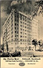 Postcard The Fairfax Hotel 1369 East Hyde Park Blvd in Chicago, Illinois picture