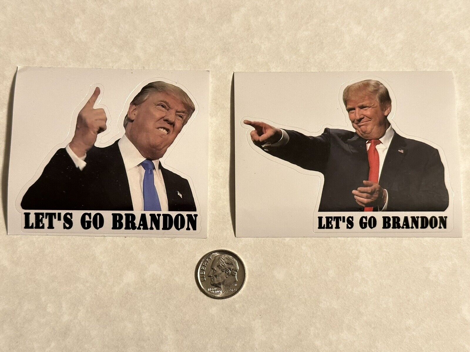 2 Donald Trump Let’s Go Brandon Sticker Car Bumper Decal