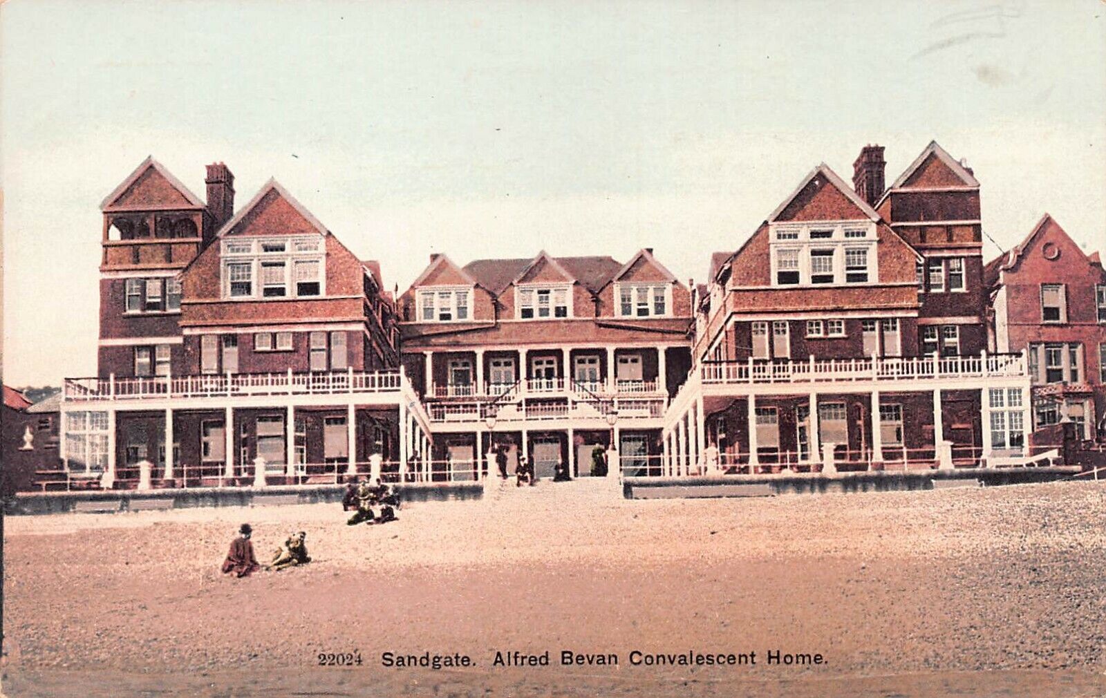 Alfred Bevan Convalescent Home, Sandgate, England, Early Postcard, Unused 