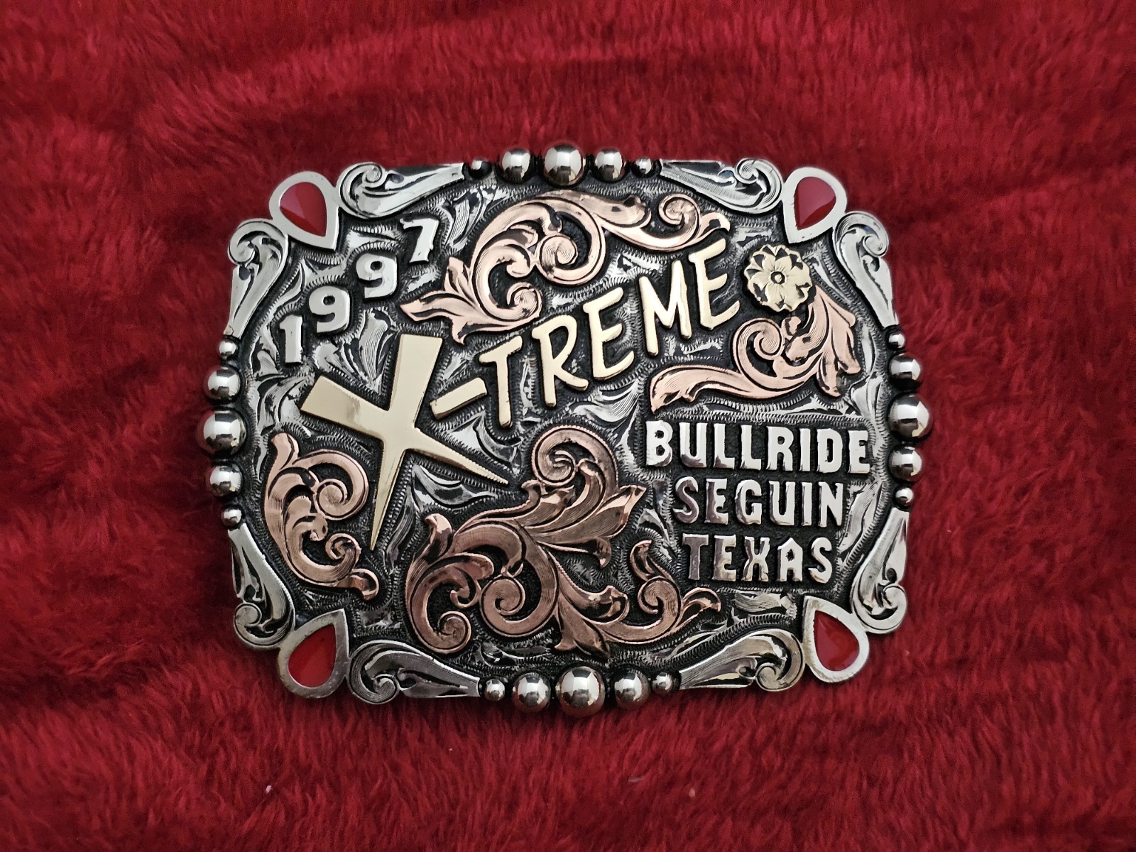 Bull Riding X~TREME☆1997☆RODEO CHAMPION TROPHY BUCKLE☆Seguin Texas☆RARE☆473 Bull Riding X~TREME☆1997☆RODEO CHAMPION TROPHY BUCKLE☆Seguin Texas☆RARE☆473