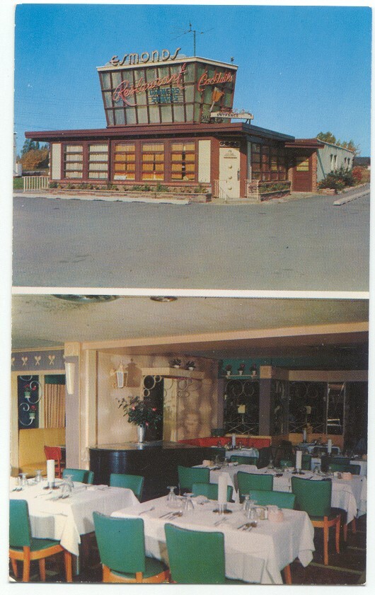 Williamsville NY Esmond's Restaurant Postcard New York Williamsville NY Esmond's Restaurant Postcard New York