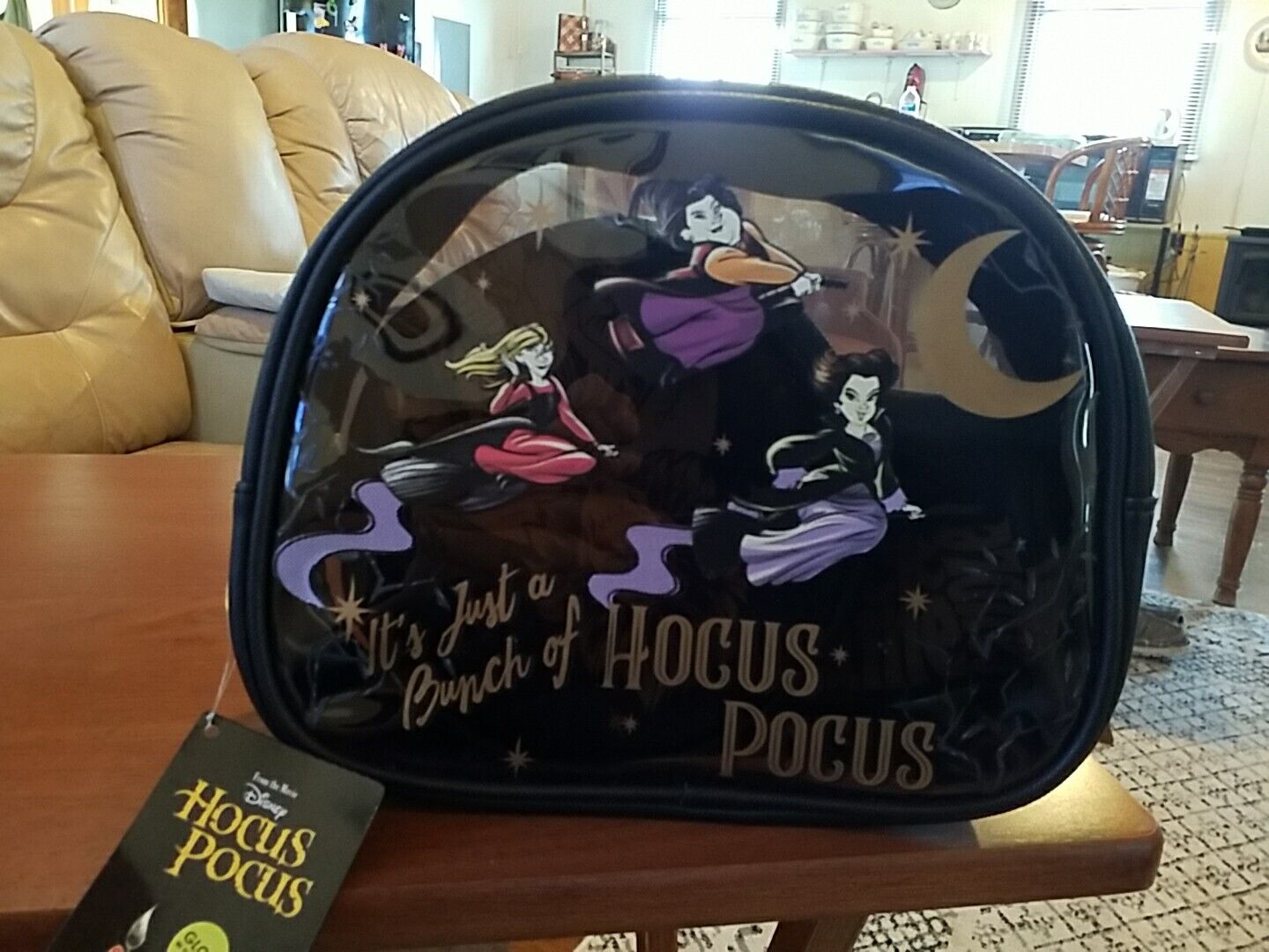 Disney Hocus Pocus Sanderson Sisters Cosmetic Bag 3 Piece Set Makeup Pouch NEW