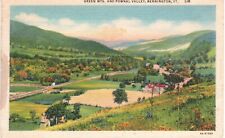 Pownal Valley Green Mountains Bennington VT Linen Postcard Not Posted-48b picture