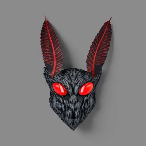 Adult Light-Up Mothman Halloween Mask - Hyde and EEK Adult Light-Up Mothman Halloween Mask - Hyde and EEK