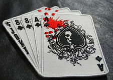 Ace Of Spade Dead Mans Hand Iron on Sew on Patch (MT4W)  picture