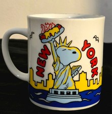 Vintage Snoopy Woodstock Peanuts NYC Staten Island Ferry Mug Collectible picture