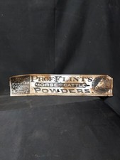 Late 1800s Prof Flint's Horse & Cattle Blood Purifier Sign Enosburgh VT Vermont picture