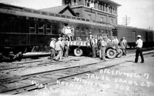 Railroad Train Station Depot Fish Minnows Walkerton Indiana IN Reprint Postcard picture